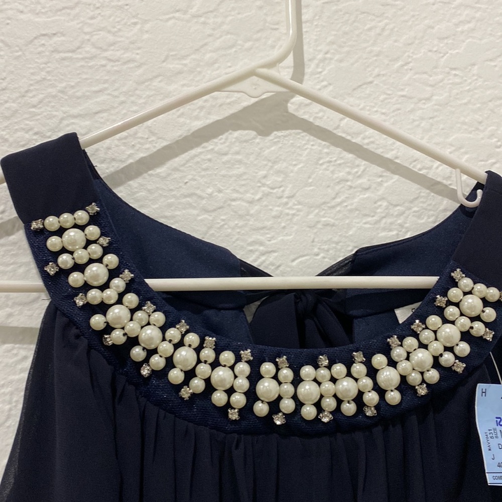 ⬇️PRICE DROP ⬇️
Sweet Storm - Dark Blue Flowy Dress - size M - Picture 4 of 6